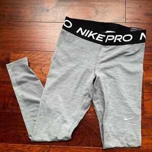 Nike Kids Pro Gray Leggings